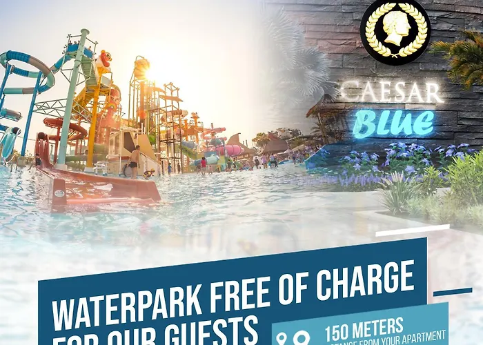 With Aqua Park In Isabella, Caesar Blue Resort, Lunch 4pm, Spa, Gym And Kids Club Apartmán *